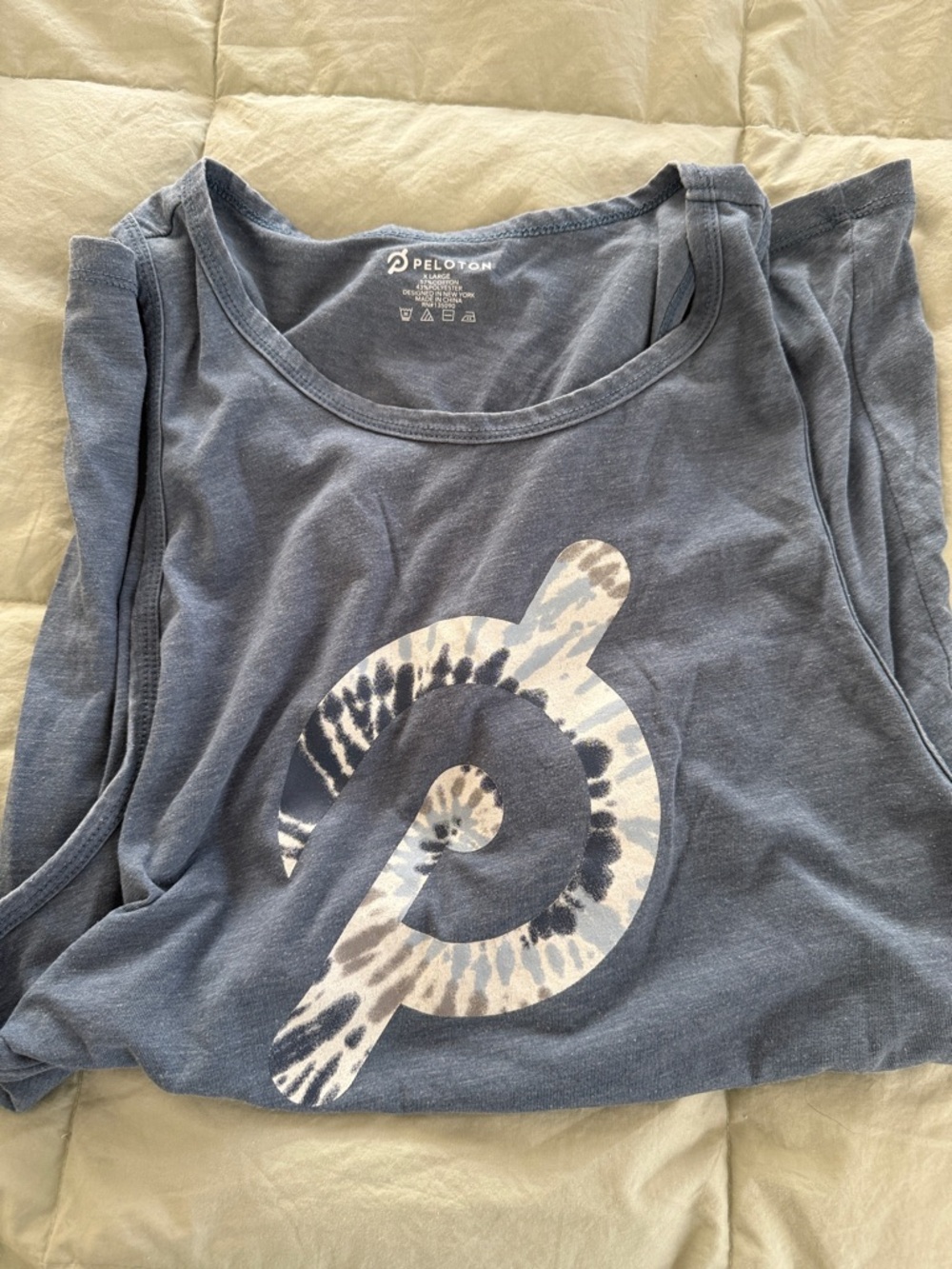 Peloton Women’s Slate Blue Tie-Dye Logo Tank
